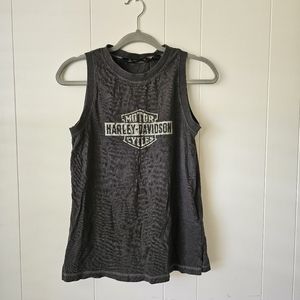 Harley Davidson Logo Gray Tank Top